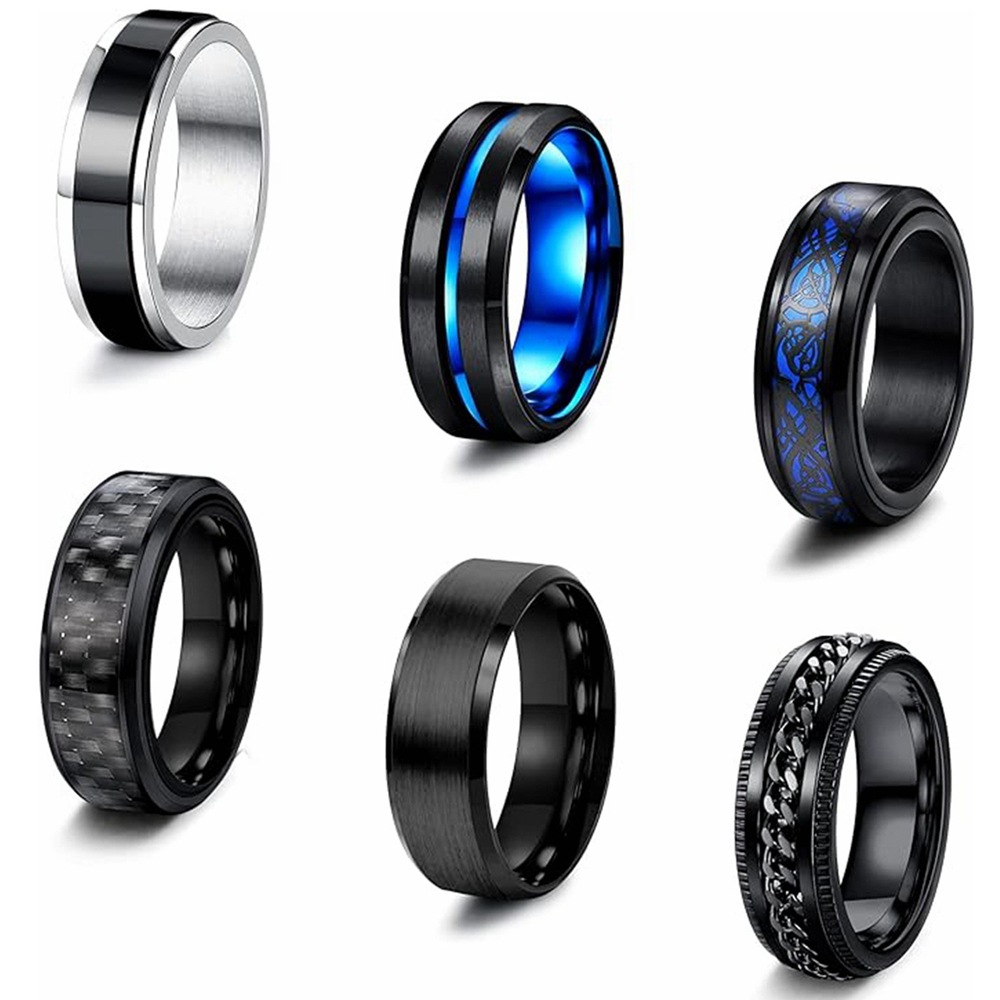 two-color ring stainless steel