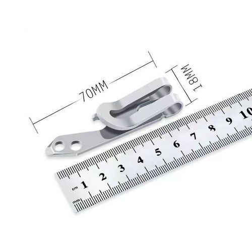 Outdoor EDC Multi-functional Tool, Practical Stainless Steel Waist Clip Money Clip Key Holder, Mountaineering Clip Quick Hanger Equipment
