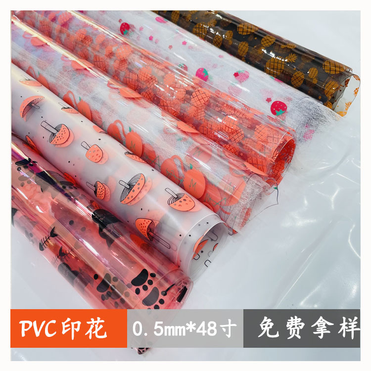 Cute cartoon strawberry PVC with clove mushrooms