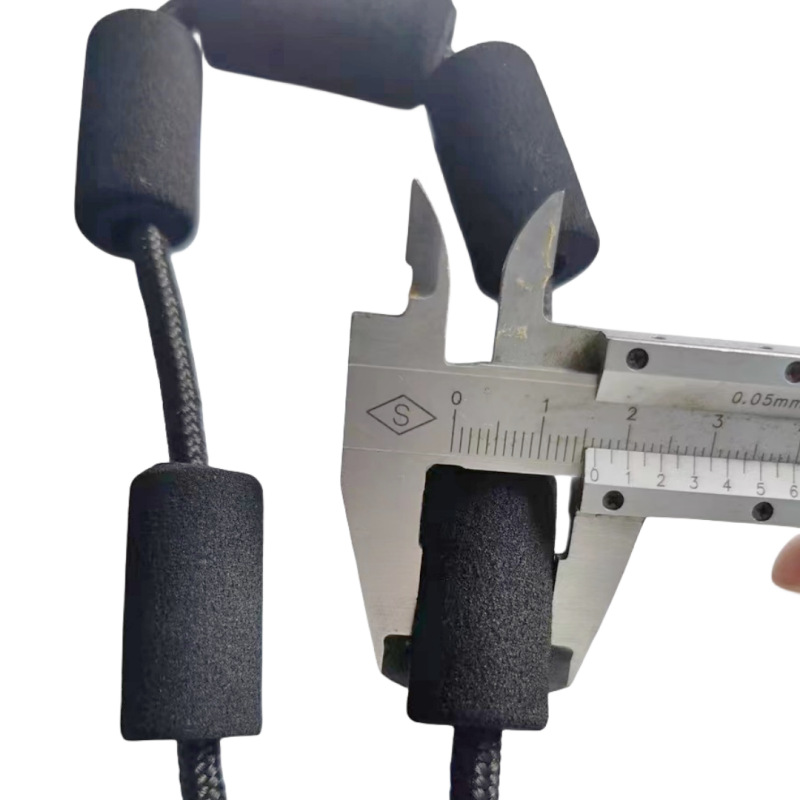 现货批发10*20砂面空心海绵保护套 牵引绳黑色海绵手柄高密度棉管