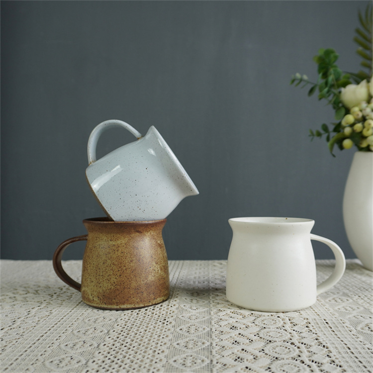 Ceramic Coffee Mug Japanese Style Aesthetic Afternoon Tea Cup_voghion.com
