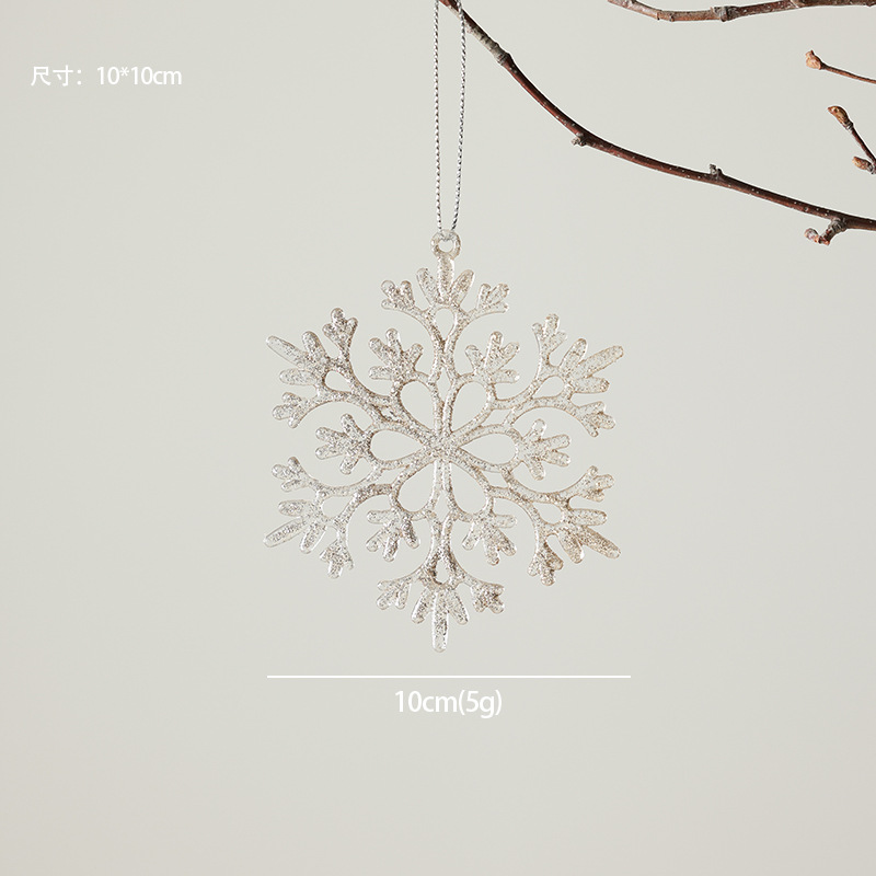 Decoraciones de árbol de Navidad ventana escenario de decoración accesorios colgante acrílico transparente flocos de nieve guirnaldas bolsas de regalo colgante