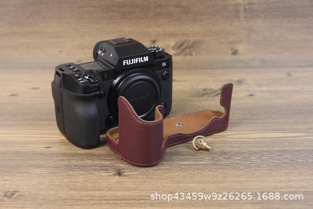 (2개) 후지 XH2S 카메라 가방 보호 커버 레이어 가죽 베이스 하프 세트 어깨 가방 퀵 핏 하프 세트