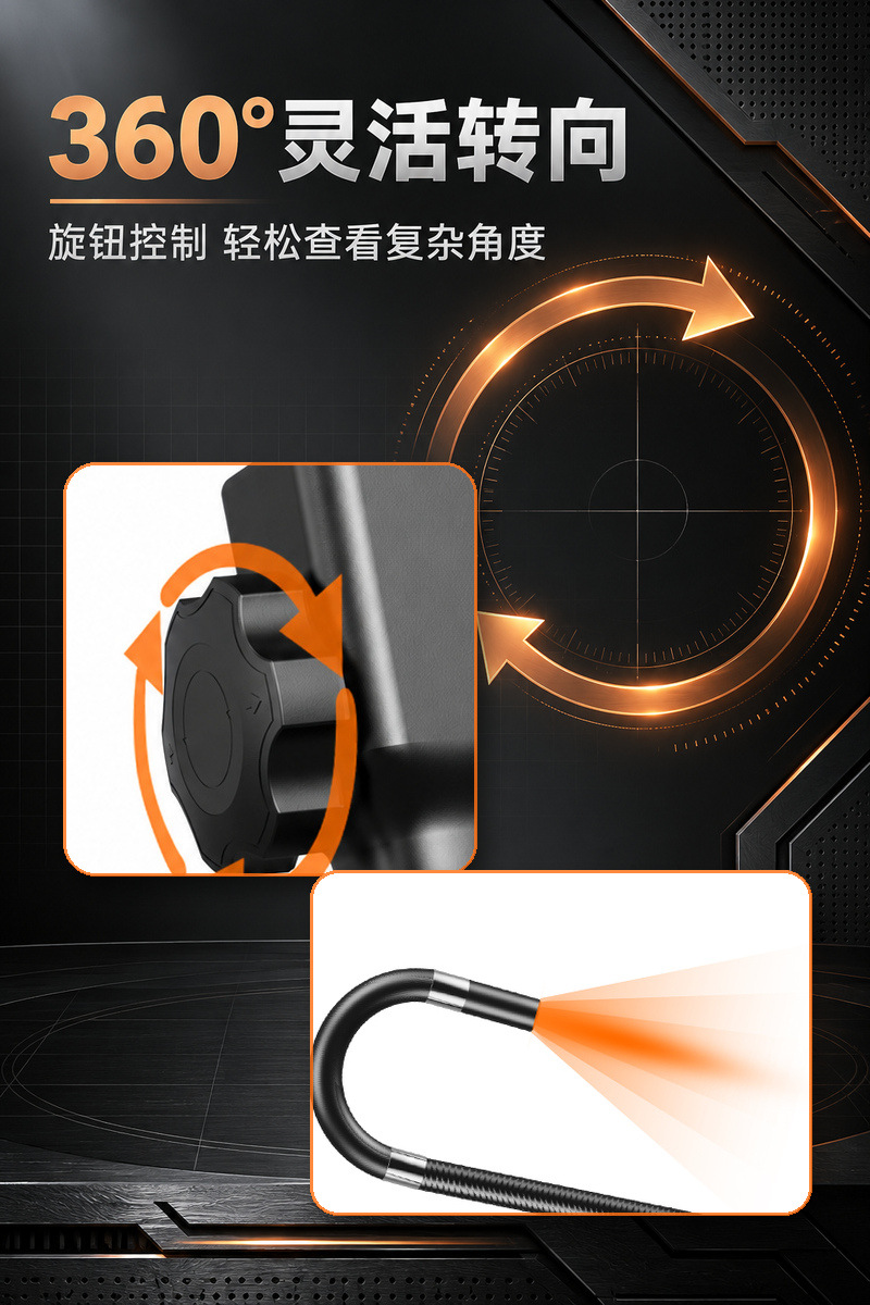Wholesale OEM 360° Rotating Endoscope Mobile Phone OTG HD 2MP 6MM Pipe Inspection Camera
