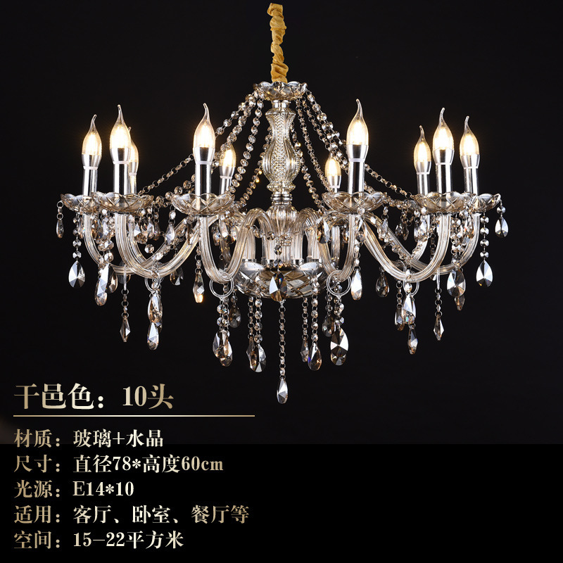 新型シンプル現代水晶灯シャンデリアヨーロッパ式結婚祝いLEDろうそく寝室レストラン客間灯具卸売り|undefined