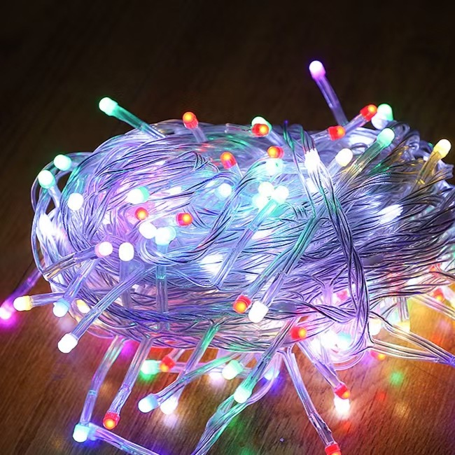 LED al por mayor flujo explosivo de agua línea de parpadeo estrella estrella de luz string brillante decoración impermeable de Navidad diseño de atmósfera de luz de color