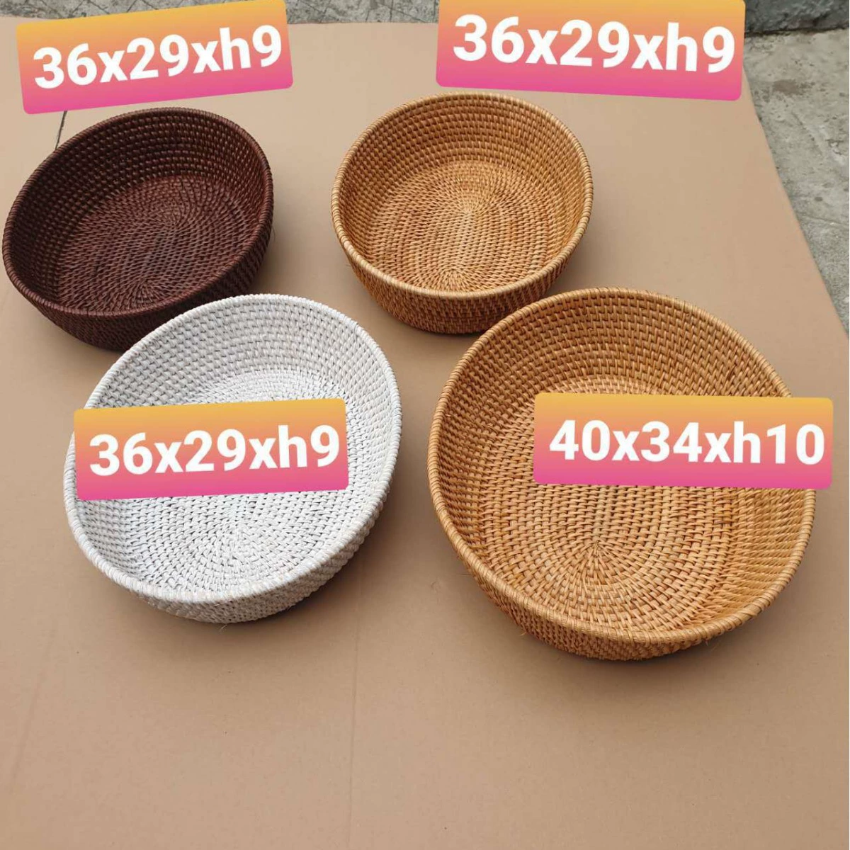 Плетеная корзина ручной работы из осеннего ротанга для фруктов, поднос для сухофруктов, корзина для закусок, настольная корзина для хранения в гостиной, поднос