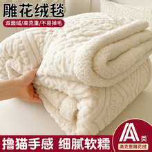 A类婴儿童毛毯冬季加厚盖毯被子珊瑚绒小毯子午睡办公室2025新款
