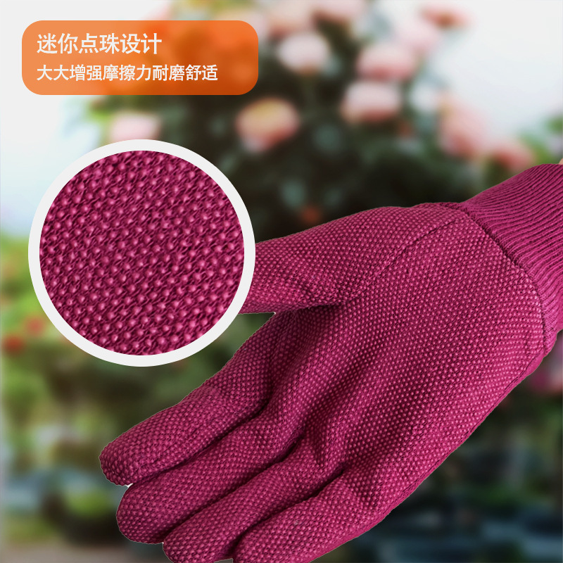 Mini hilo de algodón hilo resistente al desgaste antideslizante trabajadores de jardinería sitio de construcción trabajo de protección laboral guantes de tela engrosada al por mayor recta