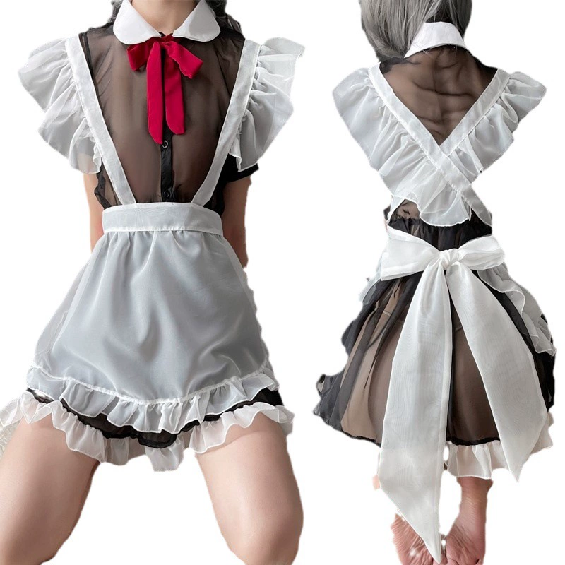Underwear, uniform, belt, apron, set, cosplay