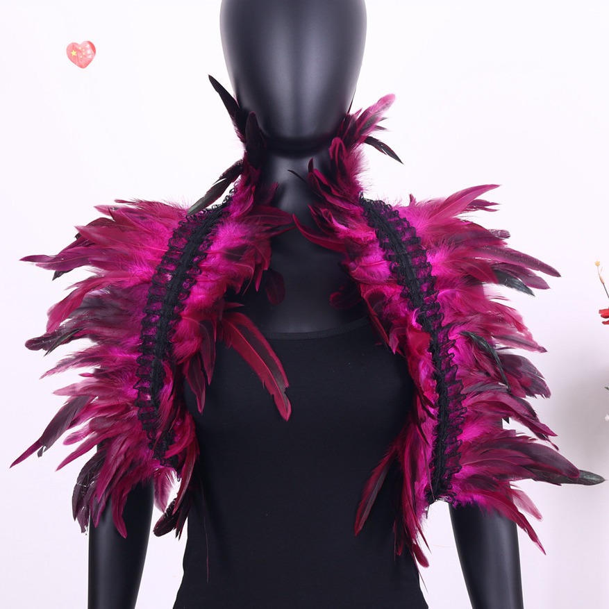 Directo DE FÁBRICA DE Amazon de suministro transfronterizo Festival bola del partido Chaleco de plumas mantón ropa del Cabo