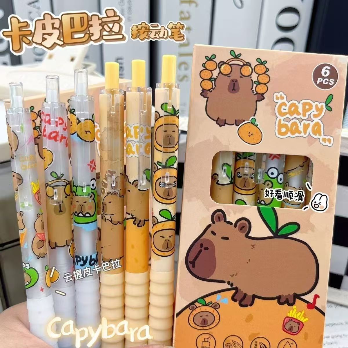 High quality quick dry black cute cartoon rollerball pen for…