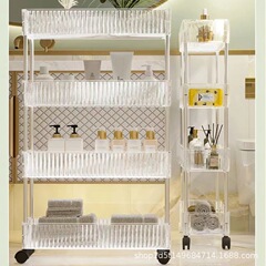 床置き収納ラック 浴室用キャスター付き小型カート トイレ隙間収納キャビネット 狭い隙間収納