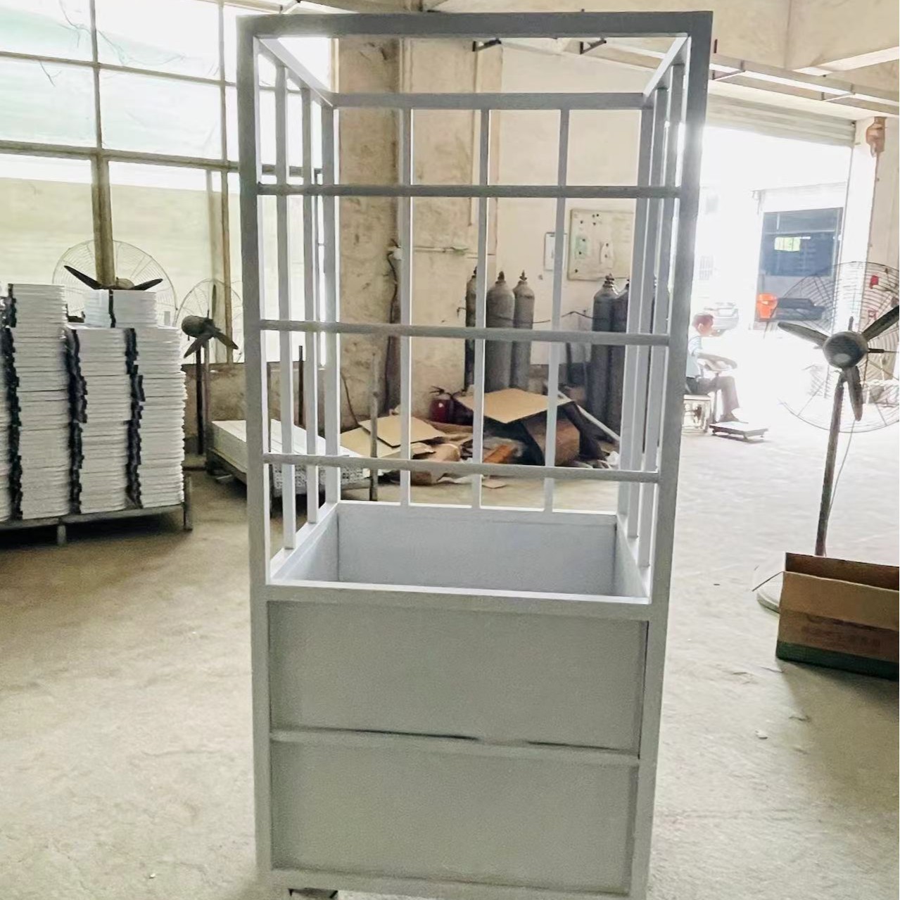 服装厂周转车手推车车间裁片车物料车搬运车箱包成品车制衣成品车