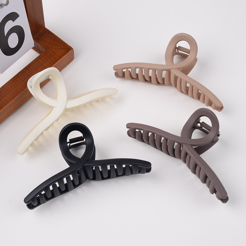 11cm South Korea fashion girl clip hairpin frosted ribbon hair grip medium cross rubber paint wash clip wholesale 11cm South Korea fashion girl clip hairpin frosted ribbon hair grip medium cross rubber paint wash clip wholesale