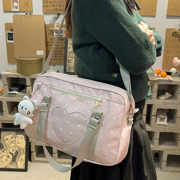 Cross-Border Tutoring Bag for Junior High School and Primary School Students, Casual and Versatile Shoulder Bag, Handbag, Ultra-Lightweight Tutoring Crossbody Bag