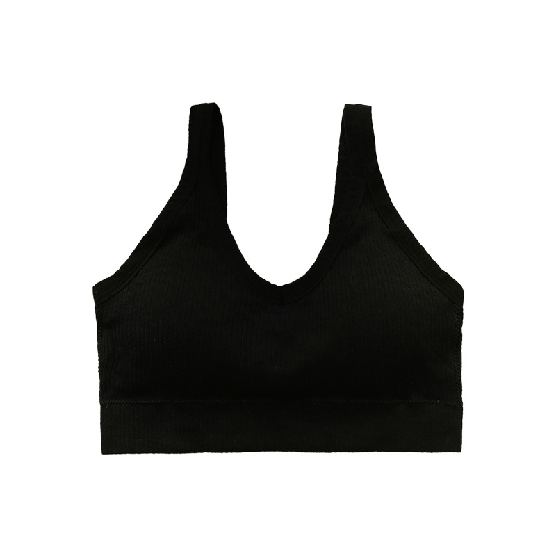 Seamless beauty back push up Correa inalámbrica chaleco en el pecho taza de una pieza fija de las mujeres anti-exposición tubo interior chaleco superior