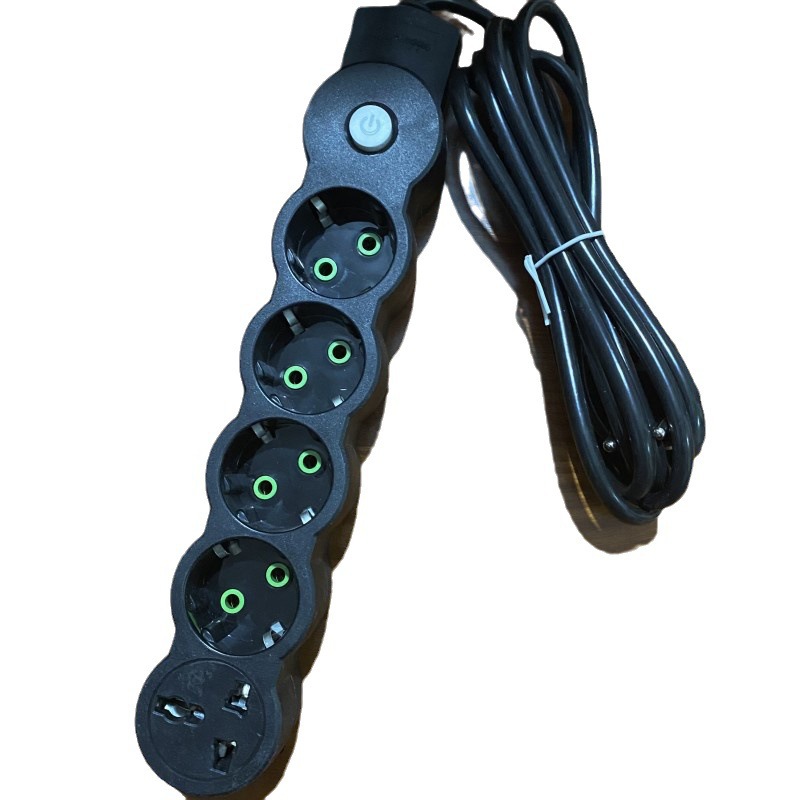 Suministro de enchufes transfronterizos Tablero de enchufes de orificio estándar europeo multifuncional Tablero de arrastre Tablero de enchufes de alta calidad