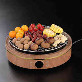 新款2200W电陶炉网红围炉 煮茶室内耐热玻璃煮茶壶烤茶炉家用套装