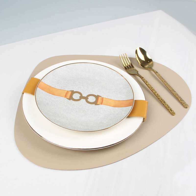 Modern Minimalist Model Room Sales Office Decoration Plate Display Set, Italian Light Luxury French-Style Western Tableware Set for Presentation