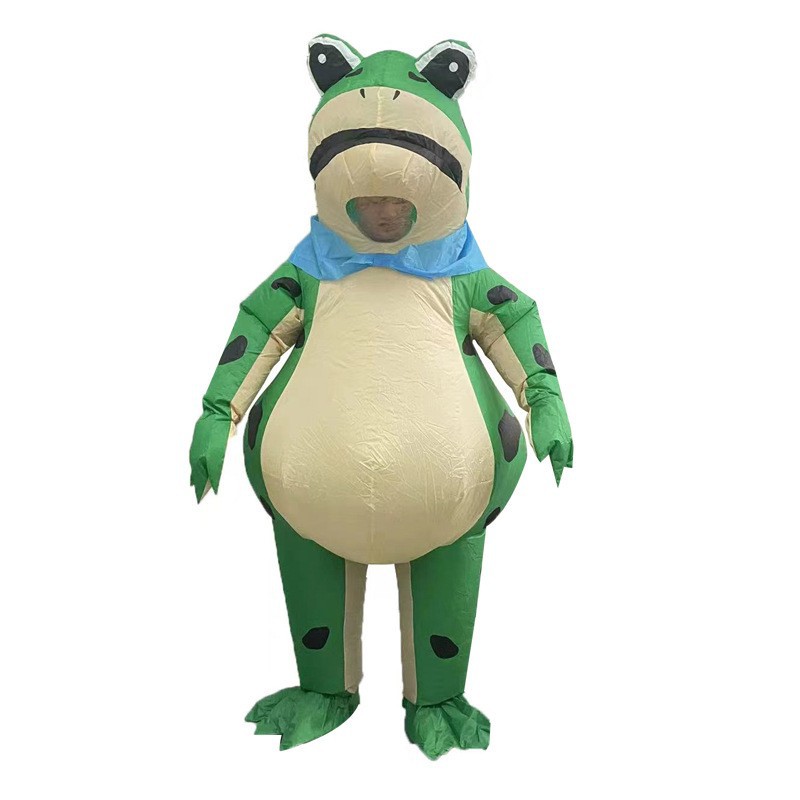 Amazon explosión impresa inflatable T-Rex disfraz Halloween multicolor T-Rex disfraz de fiesta disfraz de muñeca