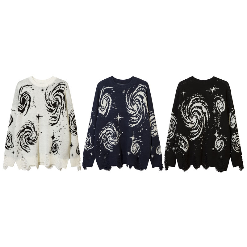 Skeleton Printed Ink Knit Sweater - Image 5