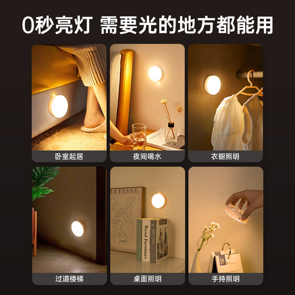 Intelligent human body induction lamp for waking up at night