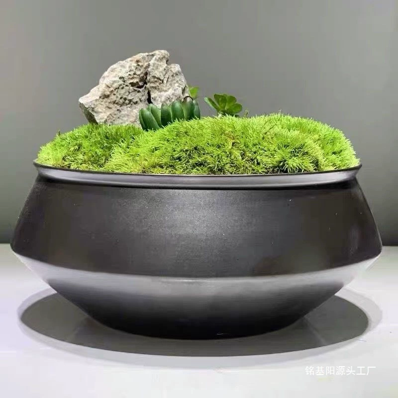 Новый искусственный вечный мох в китайском стиле, цветочное искусство, офис продаж, отель, круглый стол, искусственный цветок, растение, обеденный стол, дизайнерская модель