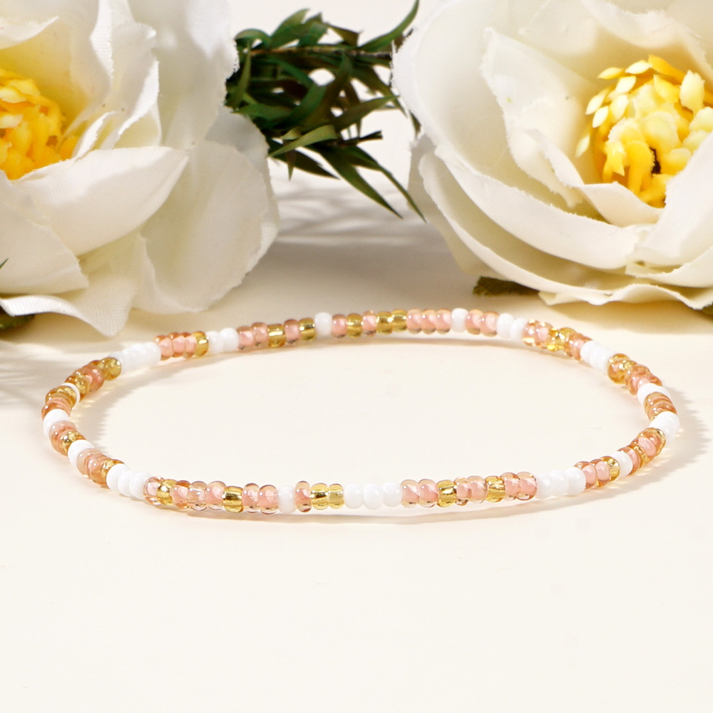 6g Weight Bracelets Classification Seed Bead Chain Material Beaded Chain Chain Type 1 Piece Quantity Holiday, Daily Occasion Seed Bead Material Geometric Pattern Women's Gender Casual, Simple Style Style Beaded, Handmade Craft Casual Simple Style Geometric Seed Bead Wholesale Bracelets 14