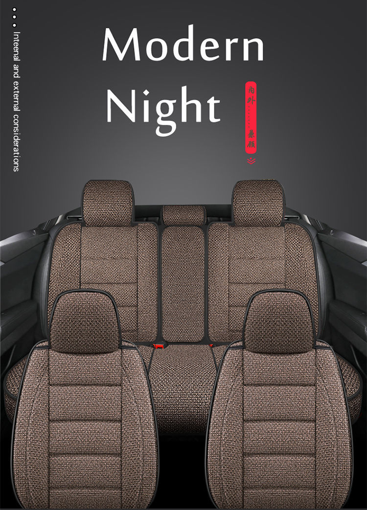 L5U [Four Seasons General Motors] Car Cushion Full Encircled Seat Cover Hemp Breathable Fabric Five Linen Special Seat