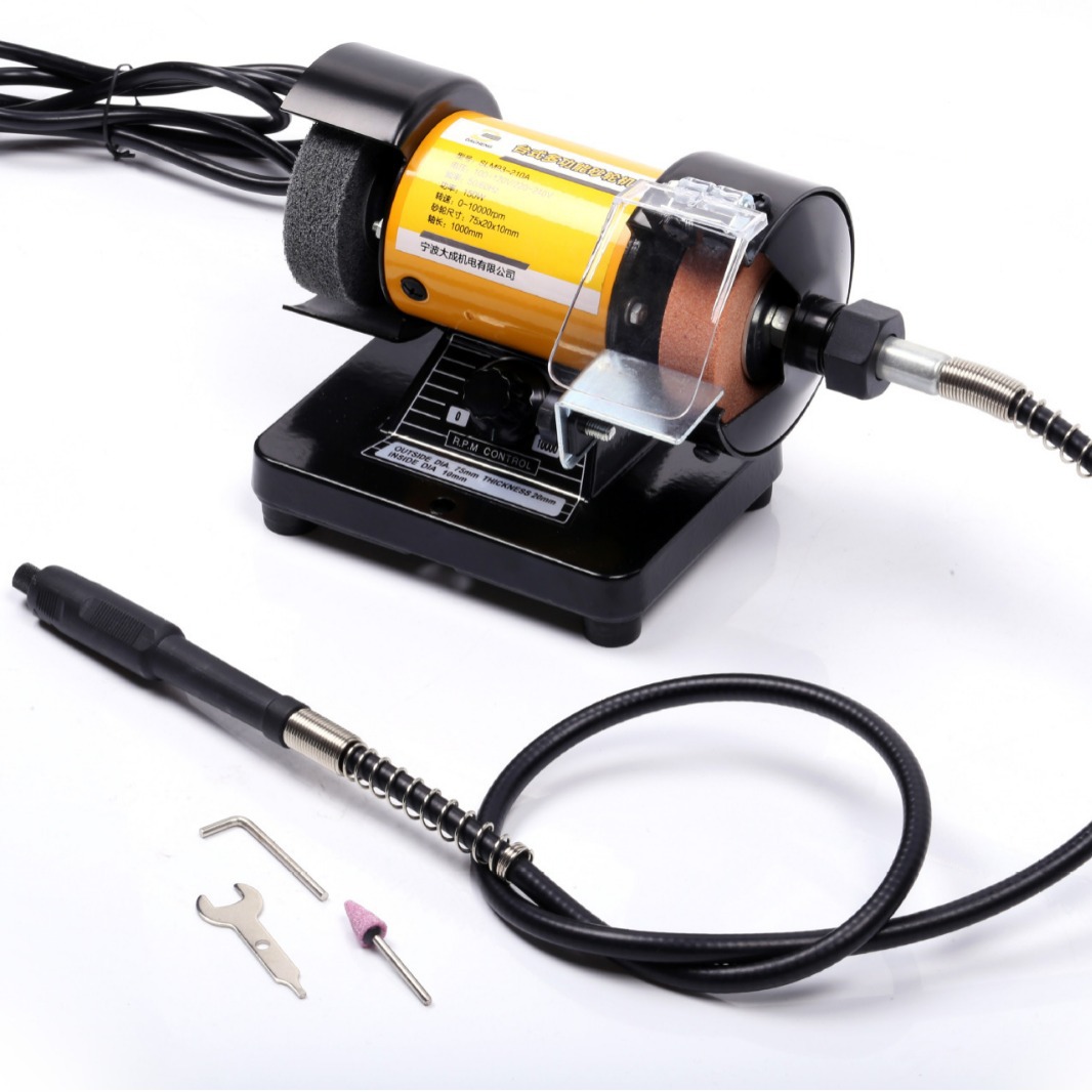 现货供应 小型台式全铜线电动砂轮机