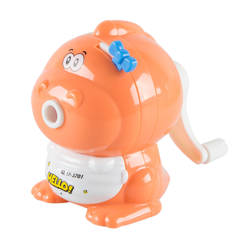 Sacapuntas de lápiz de YP-5701 pequeño dinosaurio estudiante aprendizaje Sacapuntas de lápiz de manivela papelería creativa sacapuntas regalo del estudiante