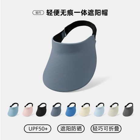 Visiera di tendenza primavera-estate nei colori dopamina, tesa larga, protezione solare UPF50+, cappello leggero
