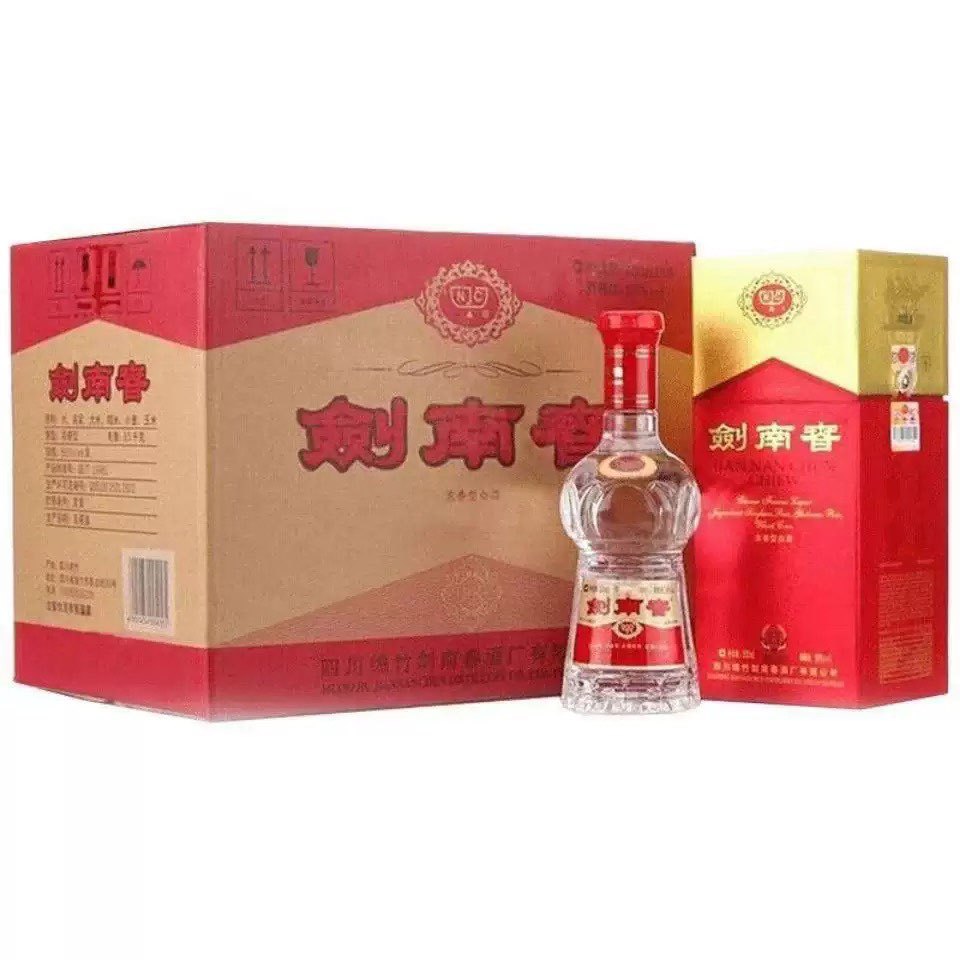 剑南春水晶剑普通装52度浓香型500ml整箱6瓶