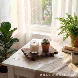 木制香薰装饰品展示架家用洗漱用品收纳架浴室肥皂底座托盘