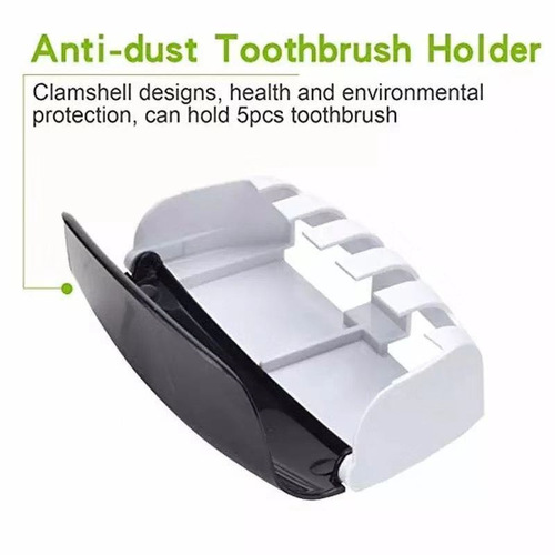Automatic toothpaste squeezer without punching toothbrush storage rack wall-mounted toothbrush holder toothpaste squeezer dust-proof toothbrush holder