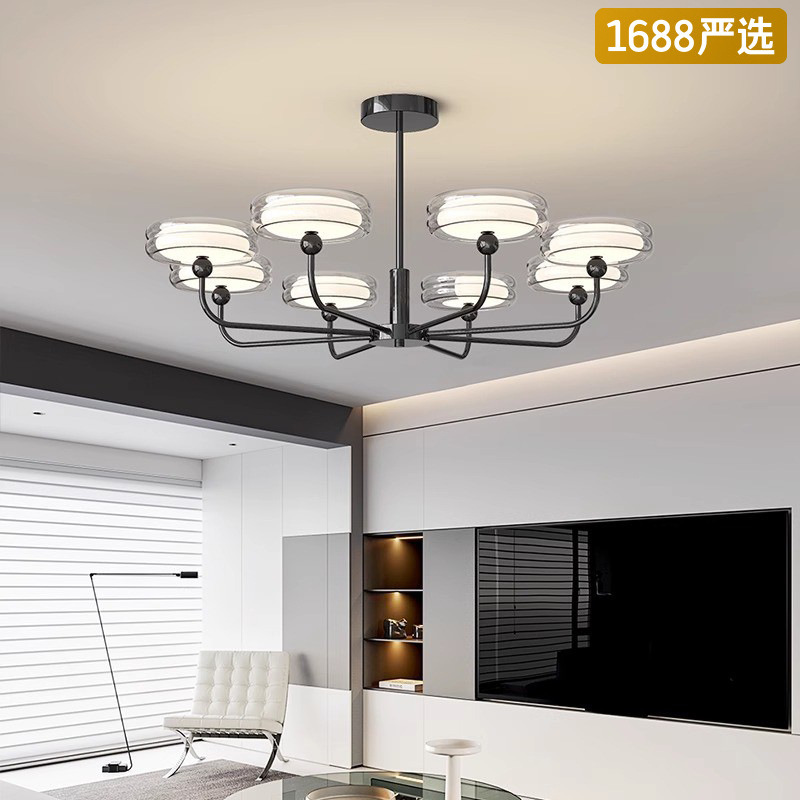 [Estrictamente seleccionado] Araña atmósfera 2025 nuevo estilo moderno, simple, ligero, lujoso, luz, espectro completo, lámpara de dormitorio principal de estudio inteligente