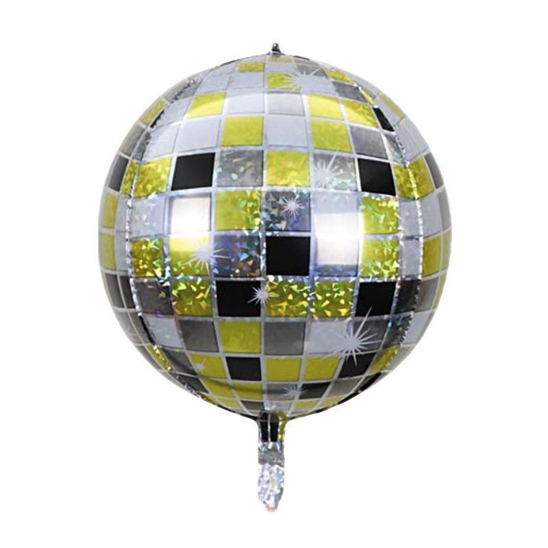 4D discoteca espejo láser de color serie retro fiesta escenario de diseño fondo bola de aluminio al por mayor