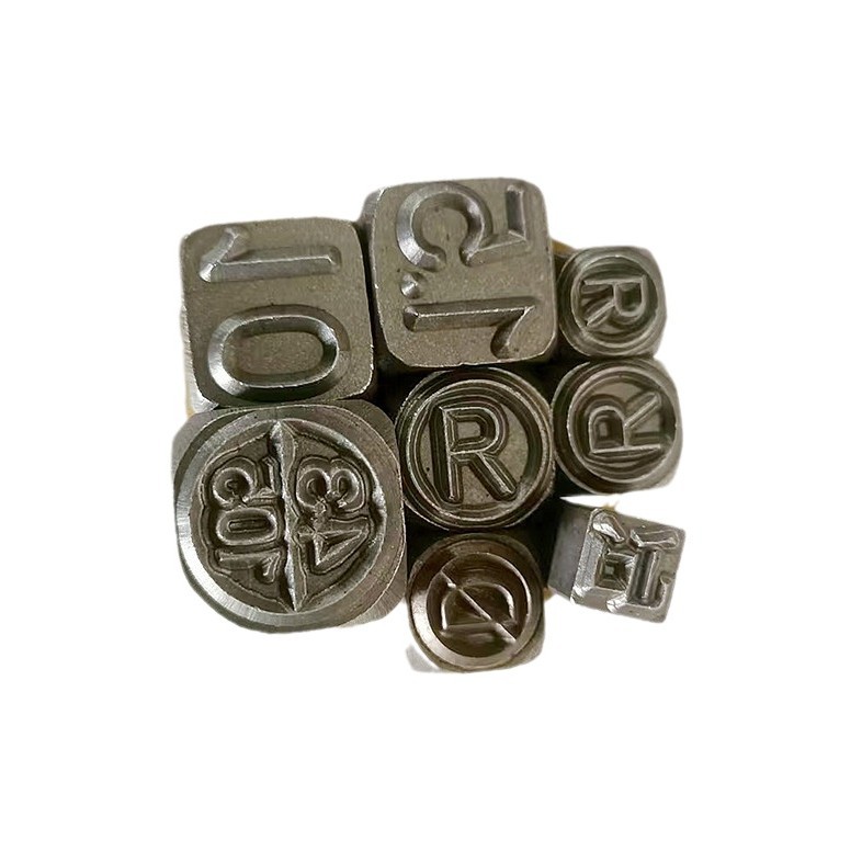 공장 용접 강철 스탬프 손 십여 조합 금형 롤링 휠 오목 볼록 금형 디지털 문자 한자 강철 머리