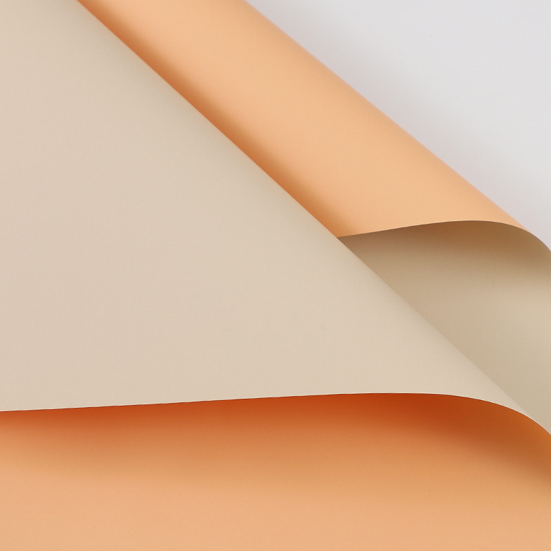 Papel de Regalo de Flores de Papel Ouya de Dos Colores, Material Plástico Impermeable, Papel de Envolver Ramos de Flores, Estilo Coreano, Primer Amor, Papel de Color Puro Especial