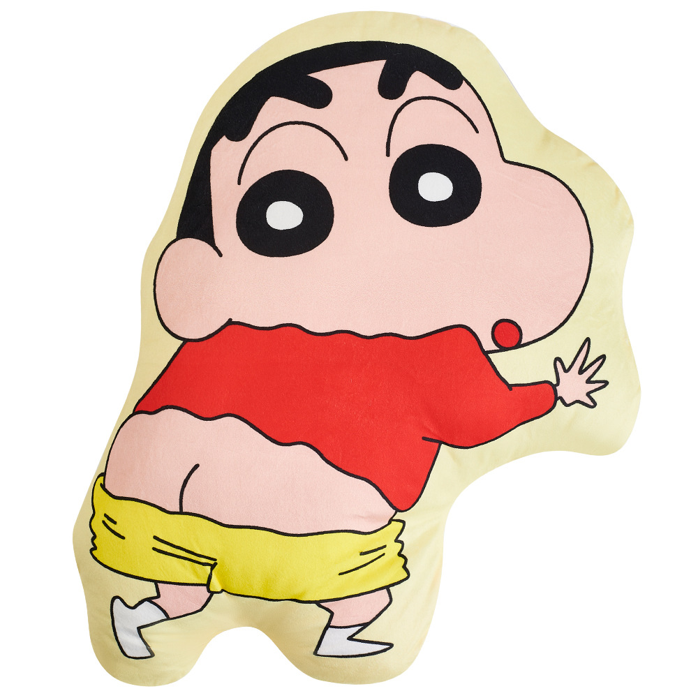 짱구 쿠션 귀엽다 부드럽다 인형 여자 잠 쿠션 만화 생일 선물 쿠션 모직 장