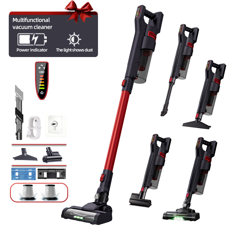 Amazon aspiradora doméstica gran succión inalámbrica portátil visualización digital desmontable alfombra succión arrastradora integrada aspiradora transfronteriza