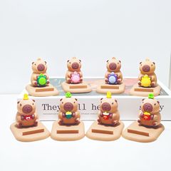 かわいいカピバラ立体公仔怠け者デスクトップスタンド創意携帯電話スタンドプレゼント置物