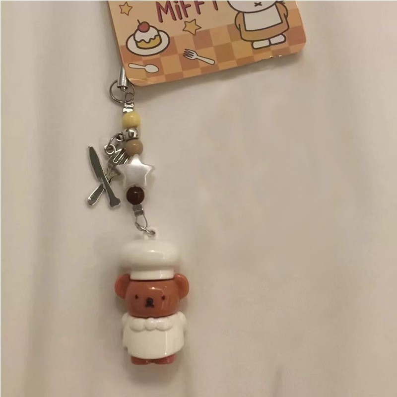 小红书新款可爱小鼻嘎米菲鲍里斯miffy钥匙挂件精致闺蜜包包挂饰|undefined