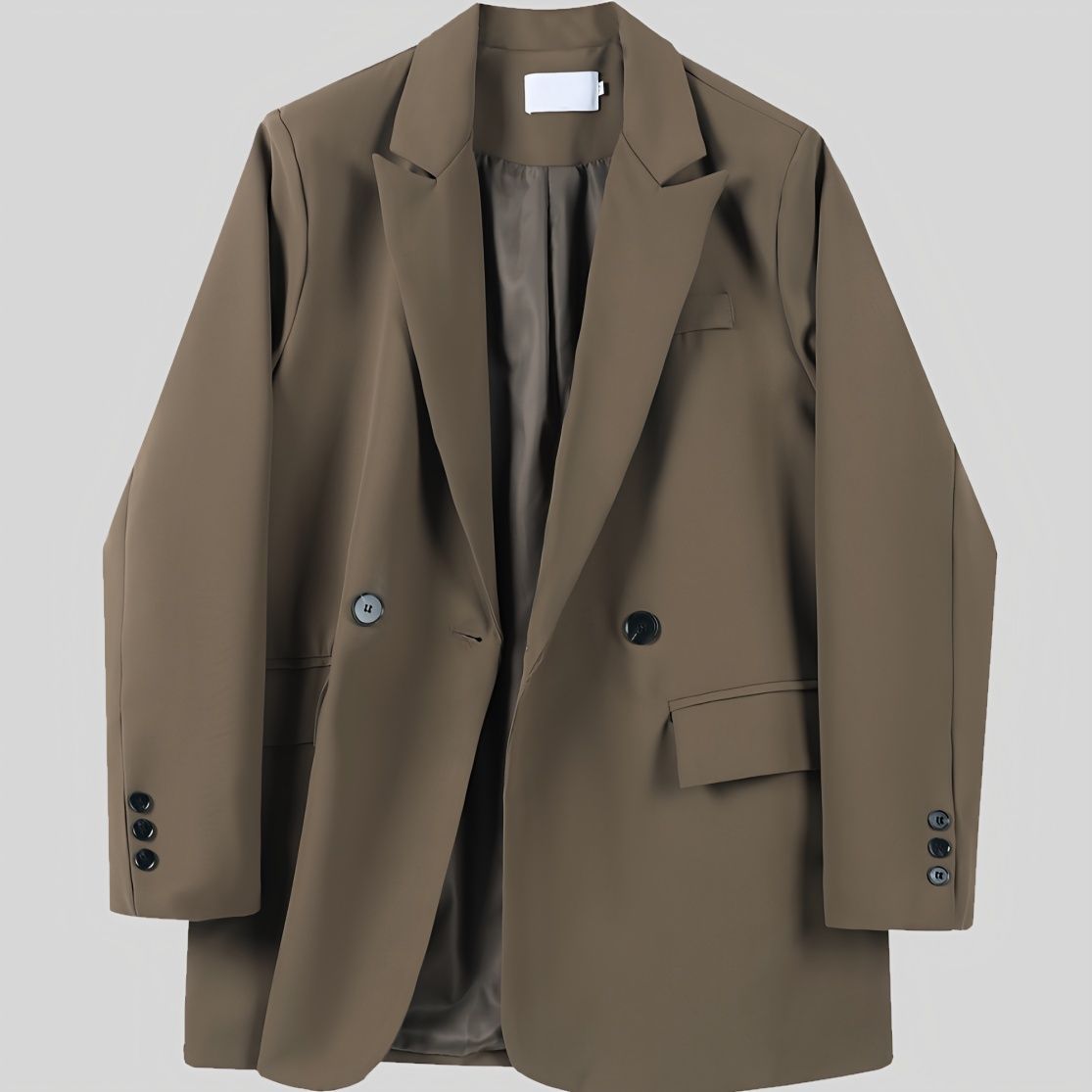 Blazer Décontracté Pour Femme Style Chic Et Élégant Automne Hiver_voghion.com