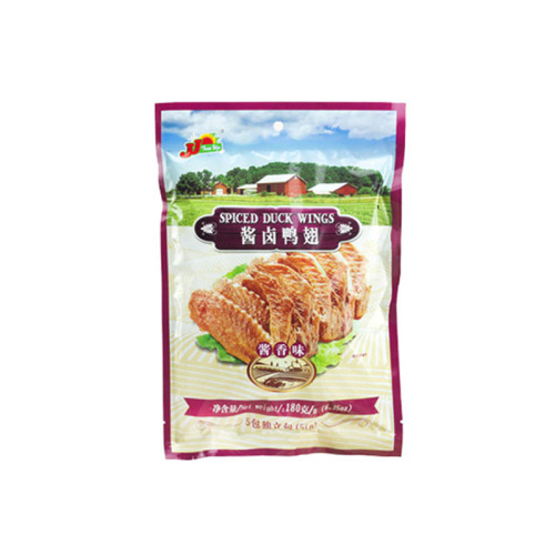 Premium jj180g Spicy Duck Wings with Soy Sauce, Delicately Marinated Duck Meat Snacks, Office Leisure Food, Perfect for Drinking Parties, Wholesale