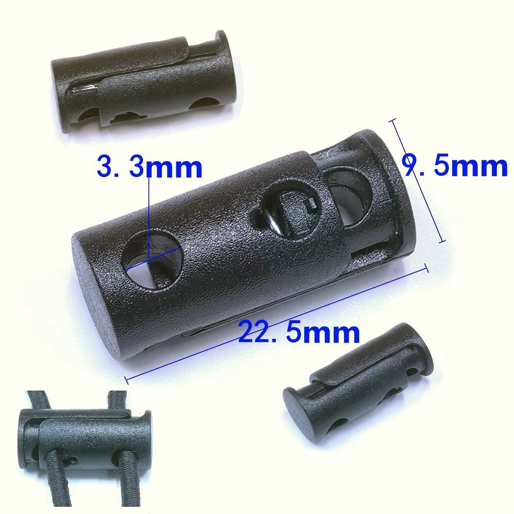 Производители могут установить европейскую и американскую стандартную новую цилиндрическую двойную отверстие пружинной пряжки 3 мм веревки