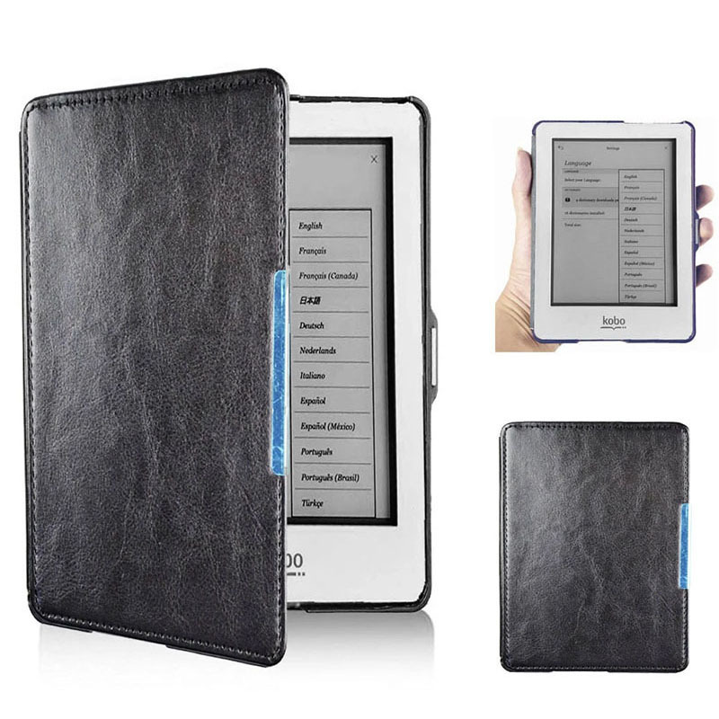 Suitable for Kobo Glo (Model:N613) 6inch E-Book Protective Leather Case Magnetic Shell Cover