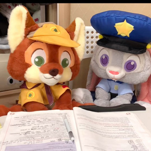 Cute Birthday Gift Crazy Animal Nick Judy Doll Plush Fox Childlike Series Doll Children