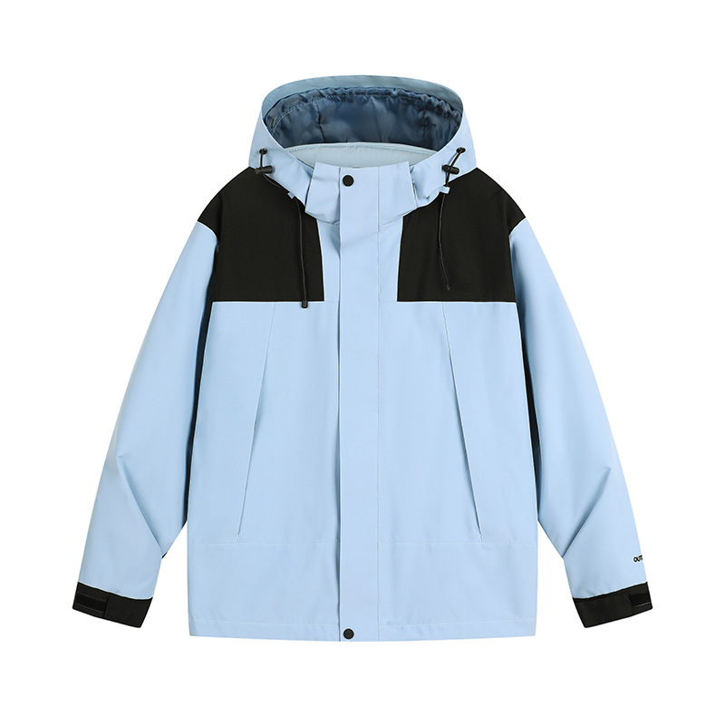 厂家直销冲锋衣户外情侣拼色冲锋衣防水防风登山服冲锋三合一|undefined
